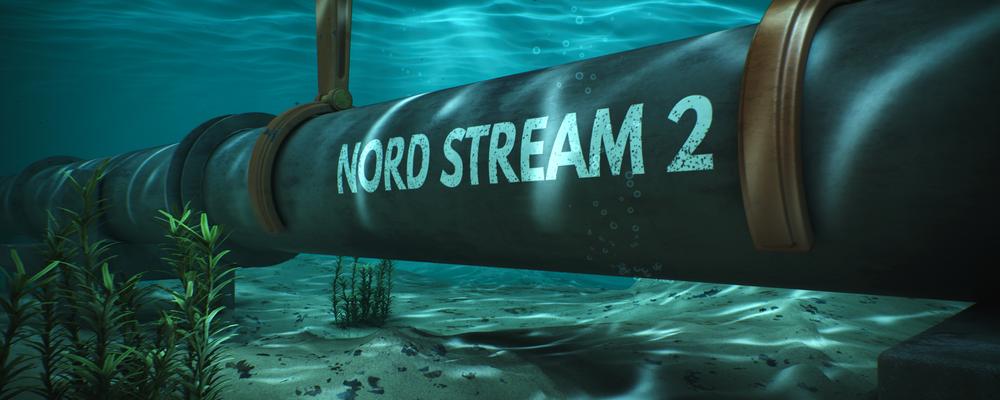 Bild på gasledningen Nordstream under vattnet