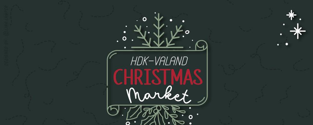 grafisk poster med texten Christmas market