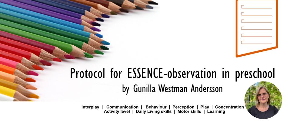 Protocol for ESSENCE-observation in preschool