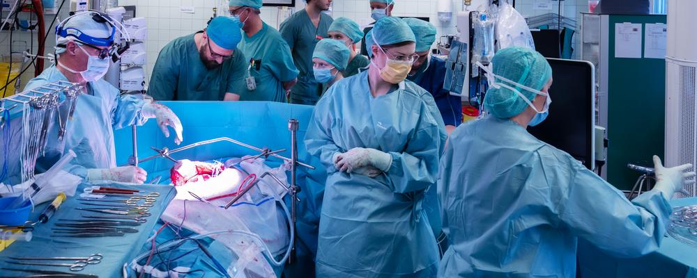Foto från ett operationsrum på Sahlgrenska universitetssjukhuset 