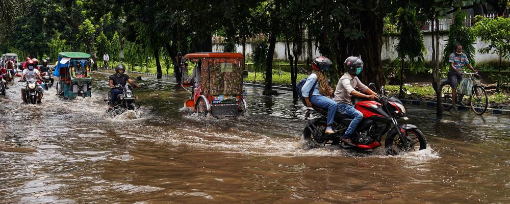 Översvämning i Indien.