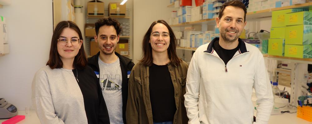 Joan (to the right) together with members of his research team.