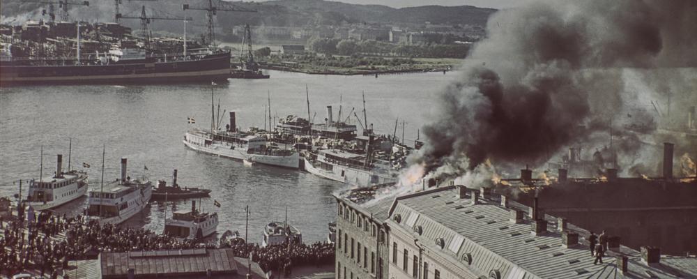 Brand i göteborgs hamn
