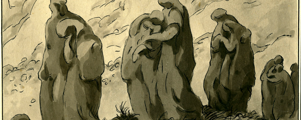 Illustration ur saga från 1936.