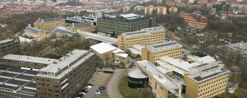 Foto över campus Medicinareberget i centrala Göteborg