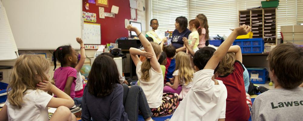 children in a classroom