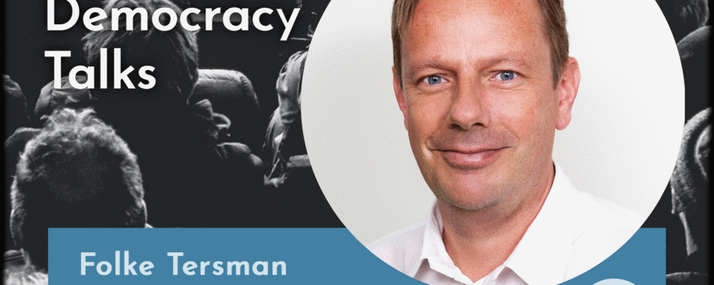 Foto på Folke och texter Gothenburg Democracy Talks