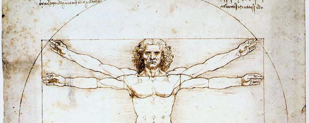 Da Vincis vitruvianske man.