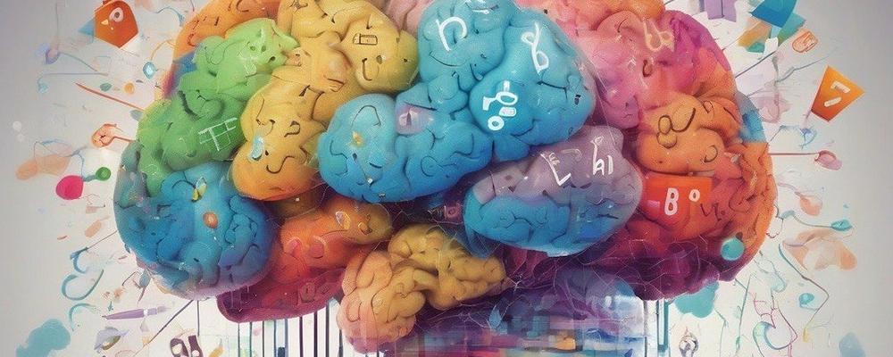 A colourful brain