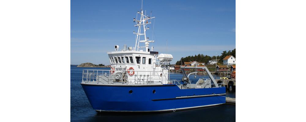Forskningsfartyget Nereus förtöjd vid kaj