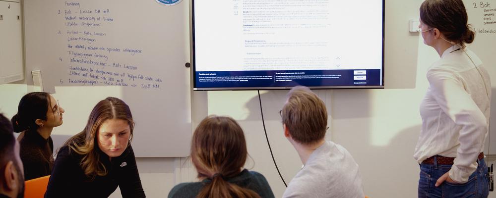 Undervisning på Biomedicinska biblioteket
