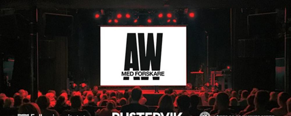 Grafisk bild av Publik och texten AW m Forskare