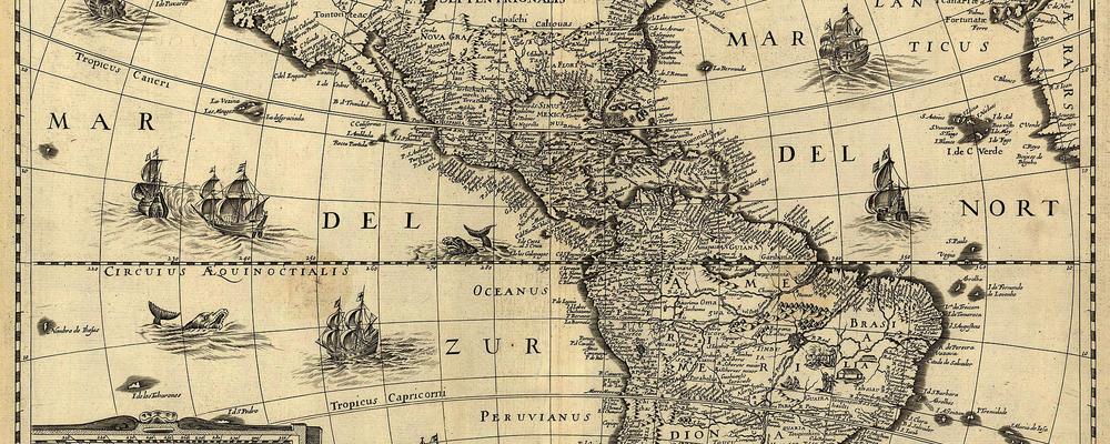 Karta från kolonisationstiden 