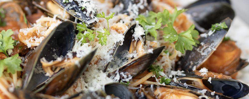 Pastasås med blåmusslor