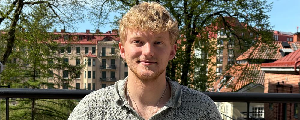 Porträtt på Max Blomqvist