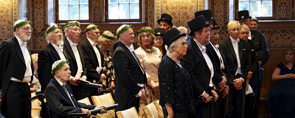 jubeldoktorer i aulan