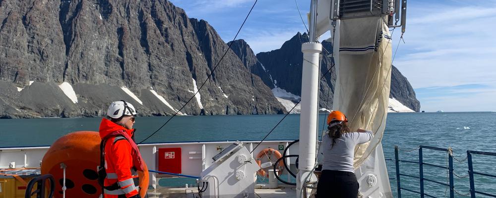 R/V Skagerak in Greenland 2025.