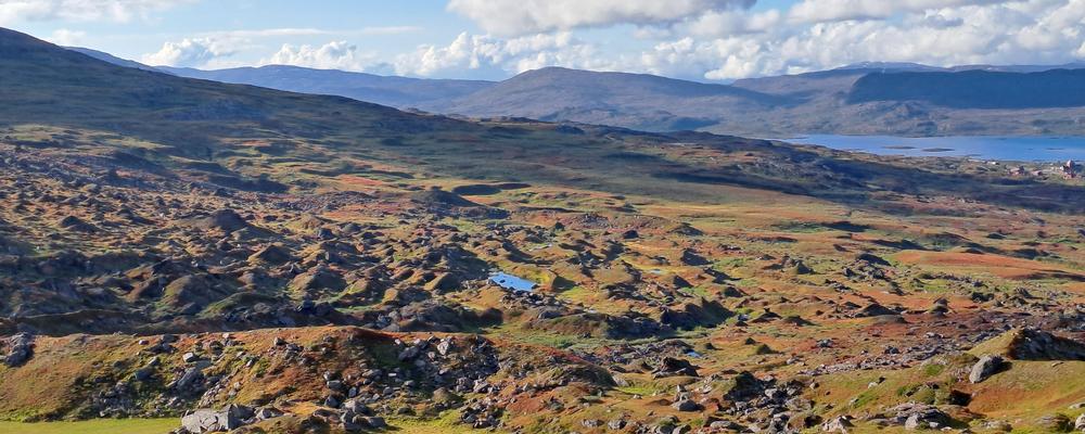 Vy över naturen i svenska fjällen, Abisko