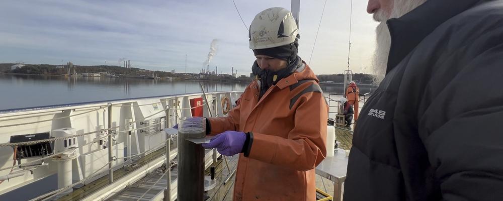 Provtagning ombord R/V Skagerak