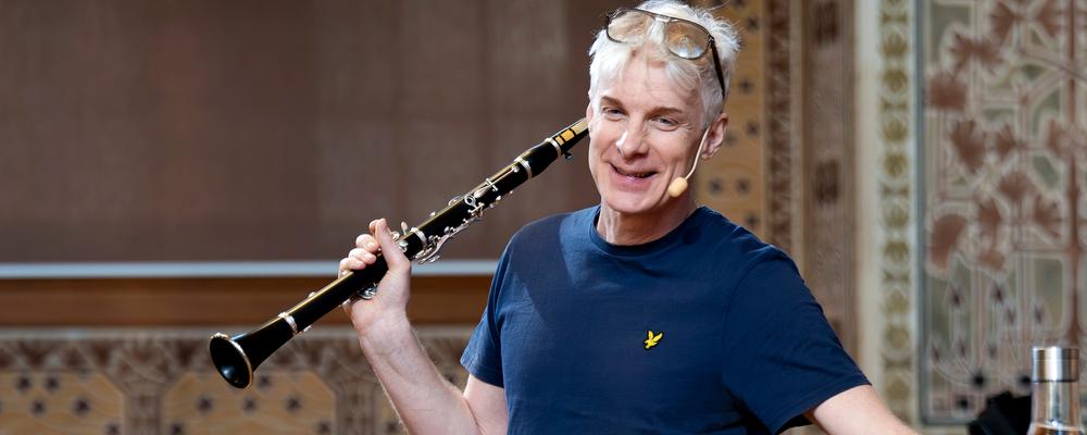 Martin Fröst with clarinet
