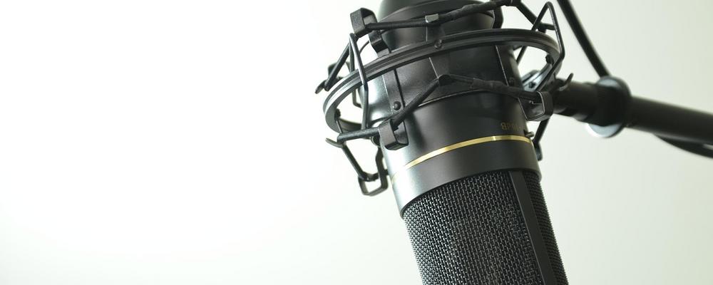 Foto av en mikrofon