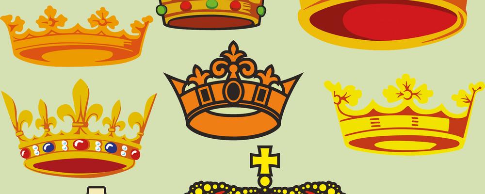 Tecknade kungakronor