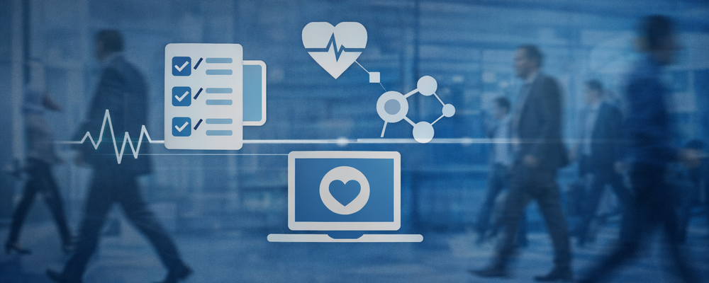 Illustration available digitala verktyg på arbetsplatsen