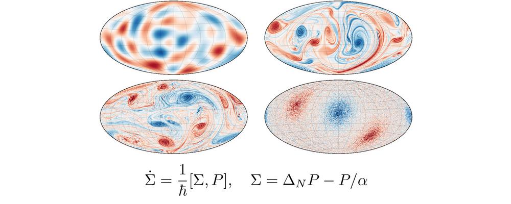 Uppkomst av storskaliga strukturer i Hasegawa–Mima-modellen av MHD turbulens