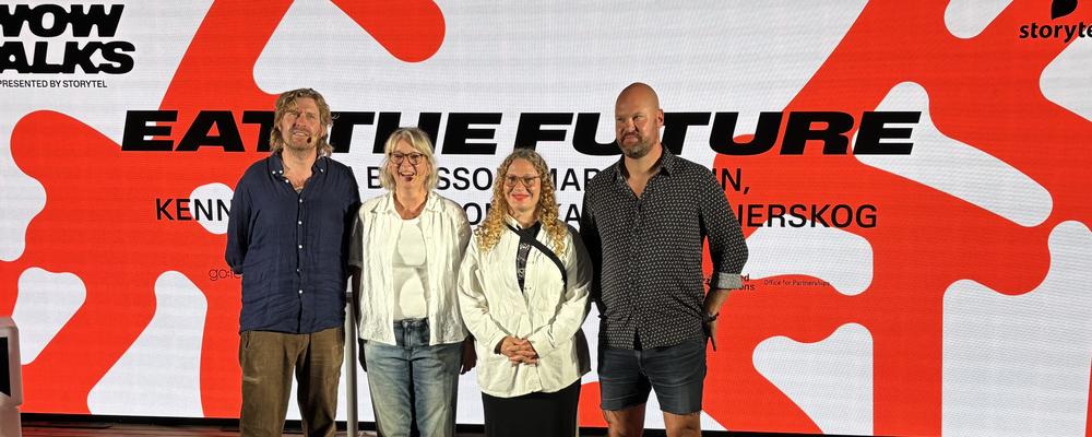 Kalle Wannerskog, Maria Bodin, Sofia B Olsson och Kenneth Gustavsson på WOW 2026