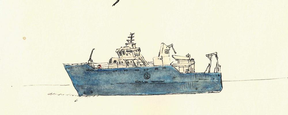 R/V Skagerak. Illustration av Siddharth Jain © Siddharth Jain