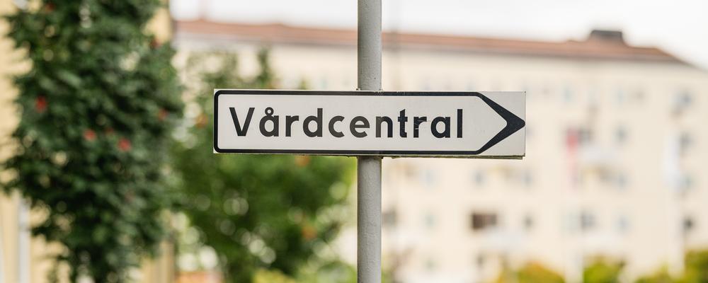 Vårdcentral skylt 