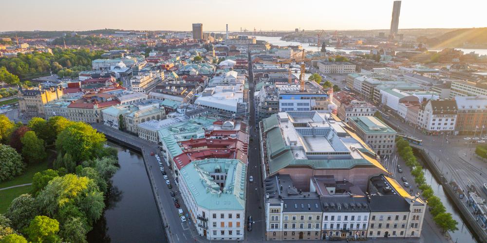 View over central Gothenburg
