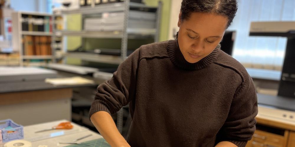 Porträtt av alumn Amanda Nyagake Mwita, foto.