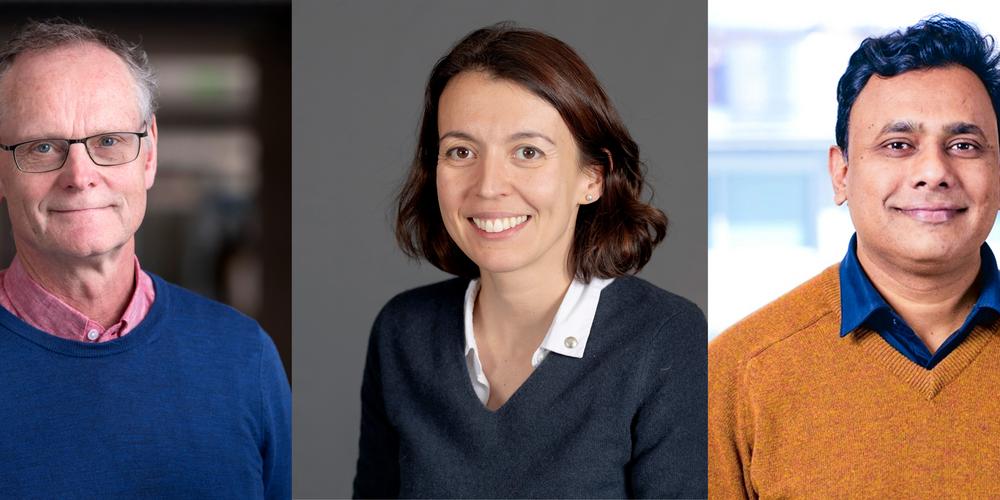 3 people in a row - portraits