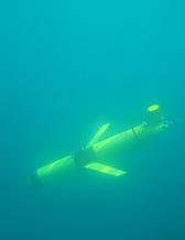 havsrobot dyker ner i vattnet