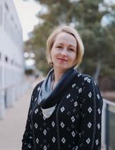 photo of fanny thornton standing outside