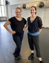 Danslärare Frida Sundelin och Kleberg på fortbildning i jazzdans