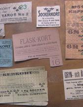  Swedish ration coupons from the First World War.