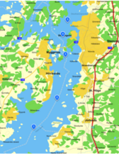 Hakefjorden map