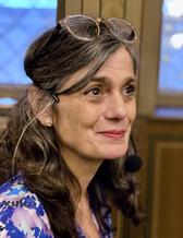 Elisabeth Punzi, psykolog och kulturarvsforskare vid GU, höll i samtalet om Kabbala på Judiska salongen