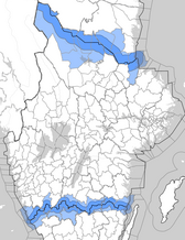 Karta över var respondenterna i studien bor.