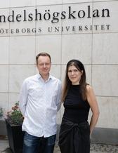 Niklas Egels Zandén och Kristina Hultegård håller i ett seminarium på Frihamnsdagarna