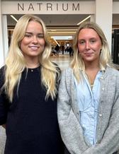 Systemvetarstudenterna Josephine Midhage och Thyra Elm