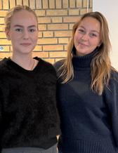 Systemvetarstudenterna Saga Thunes och Ronja Fuentes