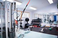 Gym with basic equipment