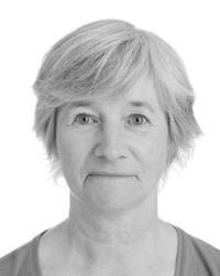 Svartvitt porträtt Johanna Nilsson