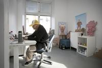 student in workplace