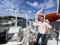 Fabien Roquet ombord R/V Skagerak