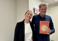 Lisa Haeger och Thomas Gustafsson inför poddinspelning om Spaniens sju kök för Matarvspodden