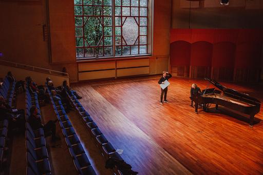 Pianoundervisning, masterclass, i konsertsalen
